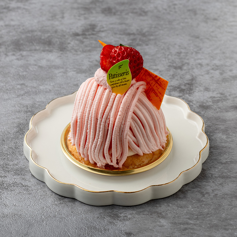 苺のレアチーズモンブラン